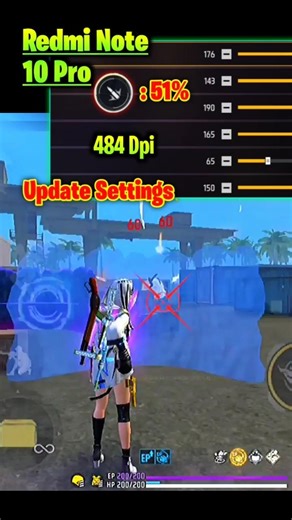 Sensitivitas Ff Auto Headshot 2026📲Redmi Note 10 Pro