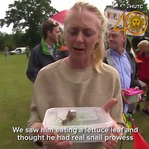28K views · 288 reactions | The snails racing at the annual world championships this weekend were just trying their best! Does slow and steady win the race? https://cbsn.ws/2y7oJdj | CBS Sunday Morning | Facebook