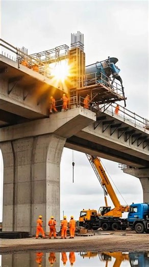 Ambitious Bridge Project Ends After Ground Collapse — A Costly Mistake! 🌁 #construction #work #fail