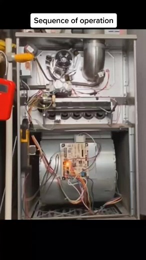 sequence of operation for an 80% HSI gas furnace. The thermostat calls for heat connecting