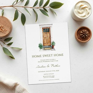 Online Housewarming Invitation Card Design Template, Housewarming Party Invitation Cards as Minimalistic House Warming Invites Card - Etsy