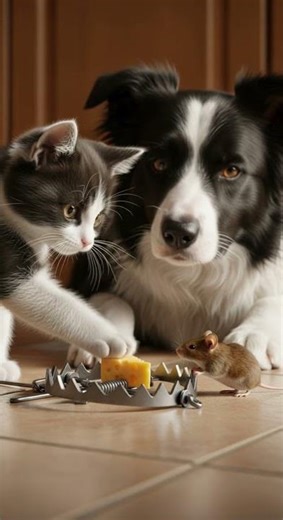 Will It Press the Trap? Will the kitten get caught in the surprise #cats #pets #funny