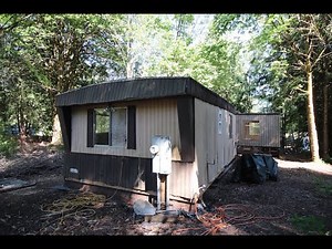 Tearing Out the Aluminum Siding, Back Door and Window from my Old Single Wide Mobile Home Rebuild
