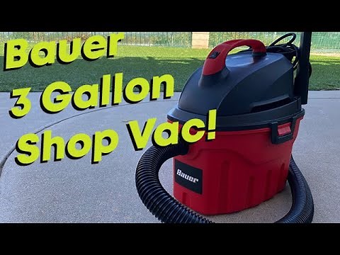 Bauer 3 Gallon Shop Vac Unboxing and Review for Car Cleaning!!