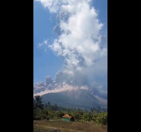 Indonesia's Lewotobi Laki-Laki volcano erupts, sending plumes of ash into sky