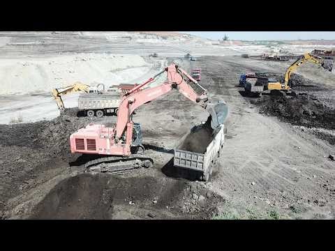 Huge Mining Operation Full Of Liebherr, Cat, Hitachi Excavators And Fleet Of Trucks - Ascon Ltd