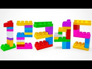 Build Numbers🌈🔢From Colorful Blocks! FUN Kids Learning Video
