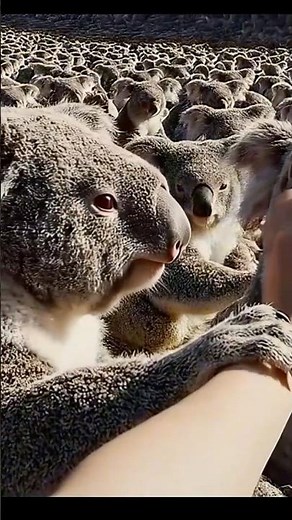 AI Visual ASMR Koala & Grasshopper Facts #Shorts #AI #ASMR