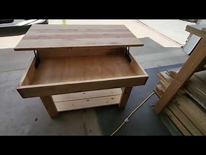 Hard Maple Coffee Table Lift Hinge