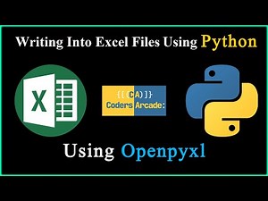 Writing Data Into Excel Files Using Python || Openpyxl Tutorial