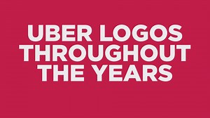 Uber logo throughout the years