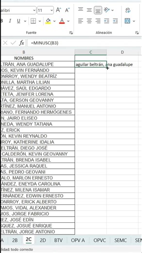 De mayúsculas a minúsculas en excel #tips #excel #tutorial #exceltips #windows #word #apps #tecnologia | Raymon