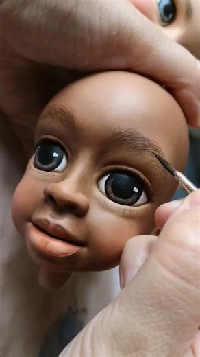 Hand-Painting Marionette Faces / Puppet Making Process #puppet #marionette #acrylicpainting