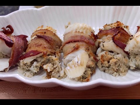 Bacon Wrapped Stuffed Cod Fillets - Bonita's Kitchen
