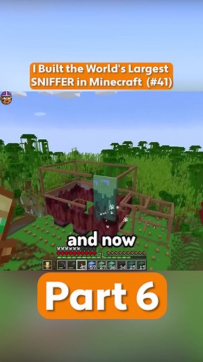 Building a Bee Farm Next to the World's Largest Sniffer in Minecraft