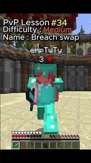 Minecraft PvP Lesson 34 #minecraft