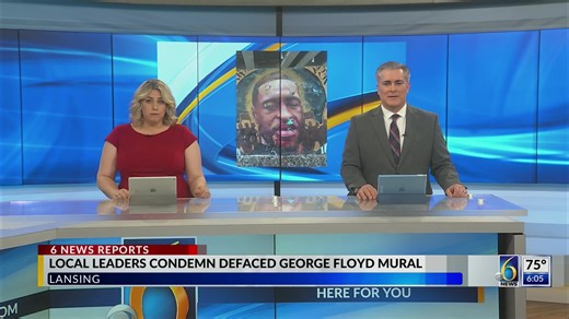 George Floyd memorial defaced in Lansing