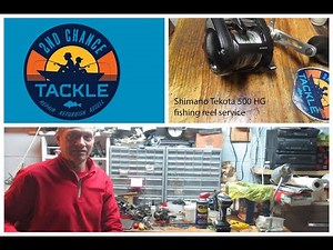 Shimano Tekota 500HG saltwater fishing reel how to take apart and service
