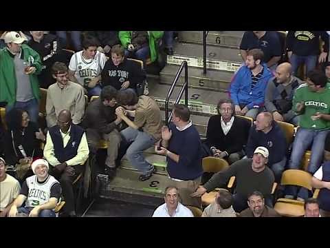 Boston Celtics fan Jeremy Fry dances to Bon Jovi's "Livin' on a Prayer"
