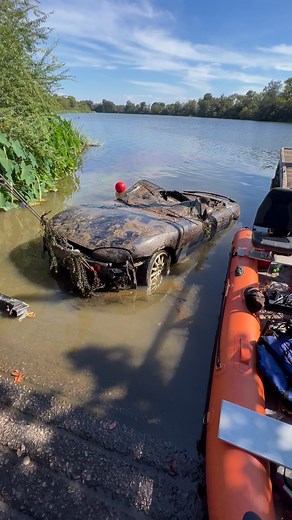 1.3M views · 4.7K reactions | Successfully removing Convertible car from Georgia river part 7 #reels #scuba #convertible #tow | Adam Brown Adventures | Facebook