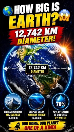 How Big Is Earth Really? 😱 The True Size of Our Planet!