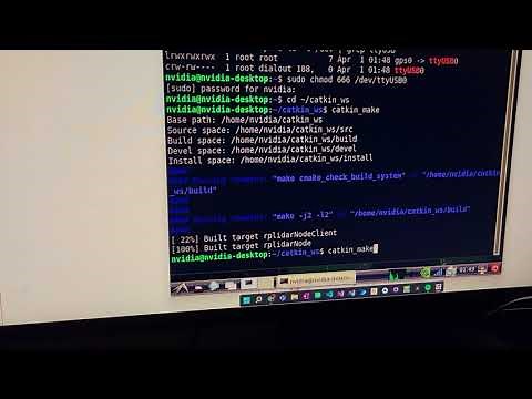 Nvidia Jetson nano LiDAR solo test (Setup stage)