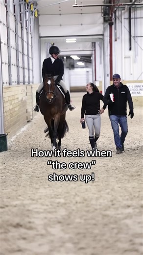We’ve all got our people that make us feel like we are going to nail it! @Winslow Photography LLC @Sam @officialaqha @U.S. Hunter Jumper Association @WEC #aqhahunter #hunter#ushja