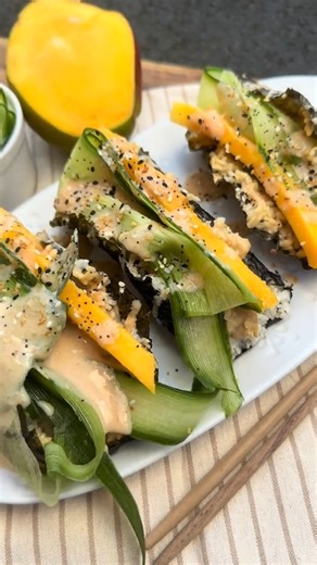 CRISPY SUSHI TACOS 🌮 Healthy Vegan Weight Loss!! Get my NEW Maximum Weight Loss Recipe eBook 🔗 in my | Broccoli Mum