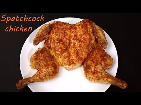Juicy butterfly chicken recipe [spatchcock chicken]