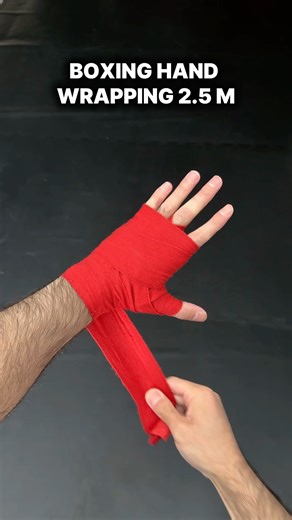 Boxing hand wrapping 2.5m ✔️ #boxing #boxer #boxingcoach #boxingtraining #boxingwraps