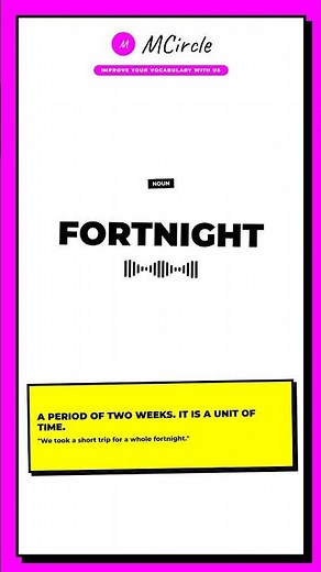 Learn English: What is Fortnight? | Vocabulary Shorts