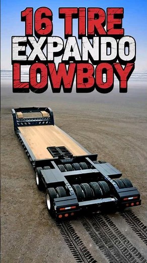 XL Specialized 16 tire expando lowboy trailer. trunnion axle, 45 ton. ‪@XLTrailers1‬ #lowboy