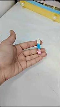 DIY Beaded Hair Clip | Easy Handmade Bead Barrette Tutorial | Hair Accessory #shorts #shortsfeed