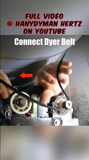Helpful Tip For Putting DRYER BELT on Tensioner!
