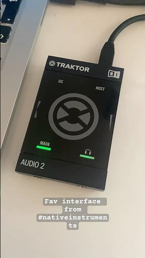 Probably the best ultra compact DJ interface there is - Traktor Audio 2 MK2 from Native Instruments