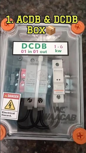 ☀️Solar plant Safety components ⚒️Lightning Arrester 📦ACDB DCDB 🔥Earthing 🛜MC4 #shorts #engineering