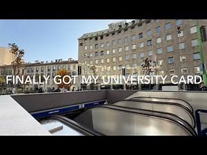 Student Life at University of Milan 🎓 | Getting My Card & Exploring