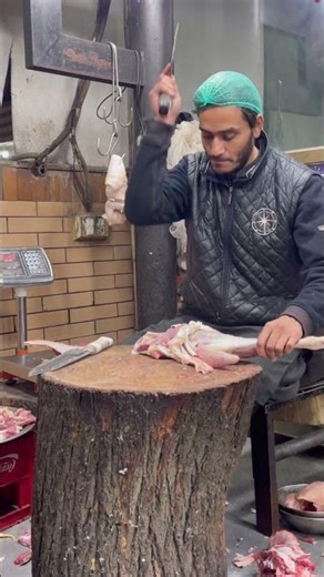 Butchering Goat With Perfection | Mutton Cutting Skills #meatcuttingskills