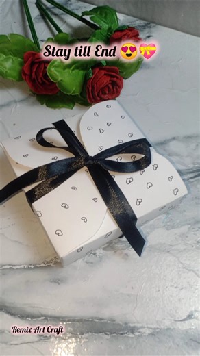 DIY Easy Paper Gift Box Tutorial #diy #shorts #craft #tutorial #diy