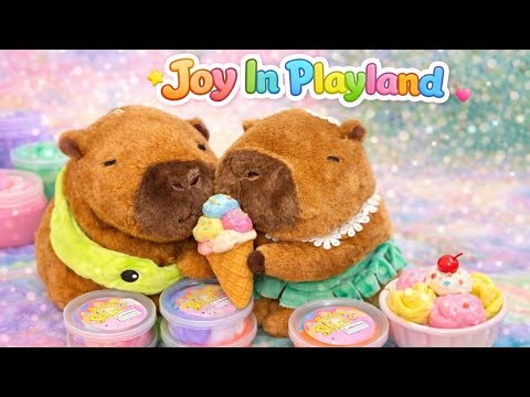 Colorful Butter Slime ASMR | Calm Toy Play