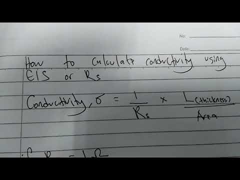 How To calculate Conductivity using EIS