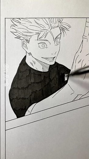 Drawing Gojo vs Sukuna - Jujutsu Kaisen #shorts