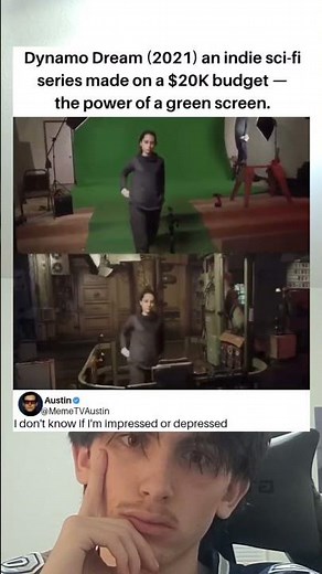 Dynamo Dream (2021) an indie sci-fi series made on a $20K budget — the power of a green screen.