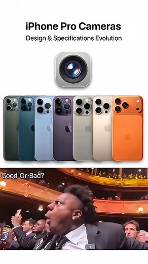iPhone Pro Camera Evolution 📸🔥 From Old to New Models | Full Comparison 2025 In this video, we show the full evolution of the iPhone Pro camera. 📱✨ You will see how the camera changed from older models to the latest iPhone Pro. 🔄📸 Apple improved photo quality, night mode, zoom, video recording, and colours every year. 🌙🎥🎨 This short video helps you understand how the iPhone Pro became one of the best cameras in the world. 🌍🔥 Watch till the end and tell us which iPhone camera you like t
