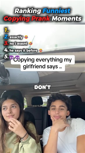 Ranking Funniest copying prank moments 😂 #ranking #funny