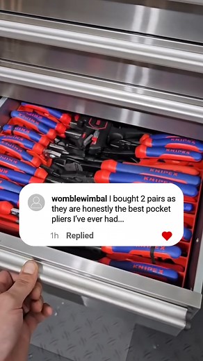 “I bought 2 pairs as they are honestly the best pocket pliers I’ve ever had...”🔥 That pocket-sized performance hits different when it’s KNIPEX. 🔧 Built to be compact, tough and ridiculously reliable. 💥 Once you use them, you’ll understand why they don’t just impress - they become essentials. ✅ Follow us for more tools you’ll never want to work without. #KNIPEX #Knipex_Australia #MadeinGermany #Tridon #PocketPower #GermanEngineering #BestTools #TradieGear #KnipexPliers | Knipex