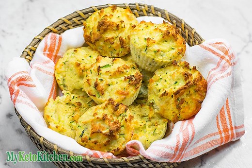 Savory Keto Zucchini Cheese Muffins (2g Net Carbs)