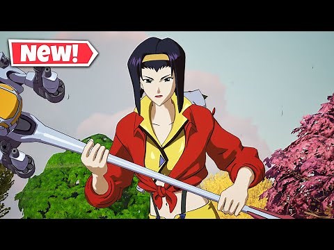 NEW FAYE VALENTINE Skin Gameplay In Fortnite! (Cowboy Bebop)