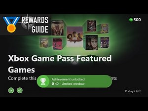 Xbox Game Pass Featured (Top 10) Games Punch Card Rewards Guide on Xbox - Unlock an Achievement