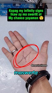Ma swert€ ka at yayam4n ka kapag may infinity signs ka sa palad mo check niyo 😱😲🤔👍 #viral2025 #fyp #fungshui #Amazing #Swerte | Marvin Villases